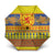 Scottish Christmas Umbrella Scotland Thistle and Celtic Knot Yellow-Red Color - Wonder Print Shop
