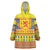 Scottish Christmas Wearable Blanket Hoodie Scotland Thistle and Celtic Knot Yellow-Red Color - Wonder Print Shop