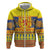 Scottish Christmas Zip Hoodie Scotland Thistle and Celtic Knot Yellow-Red Color - Wonder Print Shop