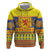 Scottish Christmas Zip Hoodie Scotland Thistle and Celtic Knot Yellow-Red Color - Wonder Print Shop