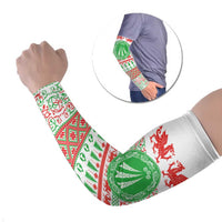 Welsh Christmas Arm Sleeves Awen and Celtics Culture with Xmas Elements - Wonder Print Shop