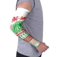Welsh Christmas Arm Sleeves Awen and Celtics Culture with Xmas Elements - Wonder Print Shop