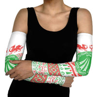 Welsh Christmas Arm Sleeves Awen and Celtics Culture with Xmas Elements - Wonder Print Shop