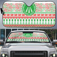 Welsh Christmas Auto Sun Shade Awen and Celtics Culture with Xmas Elements - Wonder Print Shop
