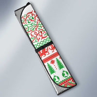 Welsh Christmas Auto Sun Shade Awen and Celtics Culture with Xmas Elements - Wonder Print Shop