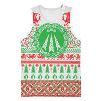 Welsh Christmas Basketball Jersey Awen and Celtics Culture with Xmas Elements - Wonder Print Shop