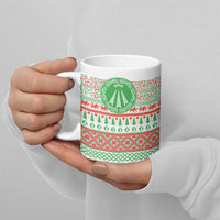 Welsh Christmas Ceramic Mug Awen and Celtics Culture with Xmas Elements - Wonder Print Shop