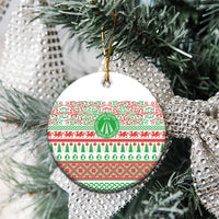 Welsh Christmas Ceramic Ornament Awen and Celtics Culture with Xmas Elements - Wonder Print Shop