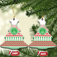 Welsh Christmas Ceramic Ornament Awen and Celtics Culture with Xmas Elements - Wonder Print Shop