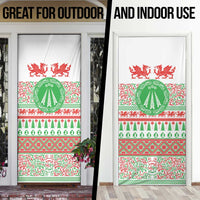 Welsh Christmas Door Cover Awen and Celtics Culture with Xmas Elements - Wonder Print Shop