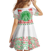 Welsh Christmas Family Matching Off Shoulder Maxi Dress and Hawaiian Shirt Awen and Celtics Culture with Xmas Elements - Wonder Print Shop