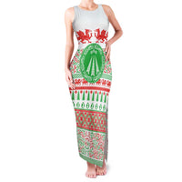 Welsh Christmas Family Matching Tank Maxi Dress and Hawaiian Shirt Awen and Celtics Culture with Xmas Elements - Wonder Print Shop