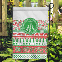 Welsh Christmas Garden Flag Awen and Celtics Culture with Xmas Elements - Wonder Print Shop