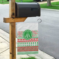 Welsh Christmas Garden Flag Awen and Celtics Culture with Xmas Elements - Wonder Print Shop