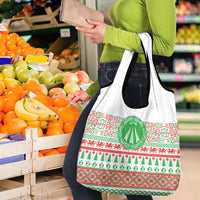 Welsh Christmas Grocery Bag Awen and Celtics Culture with Xmas Elements - Wonder Print Shop