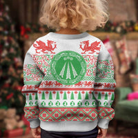 Welsh Christmas Kid Ugly Christmas Sweater Awen and Celtics Culture with Xmas Elements - Wonder Print Shop
