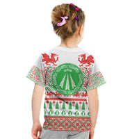 Welsh Christmas Kid T Shirt Awen and Celtics Culture with Xmas Elements - Wonder Print Shop