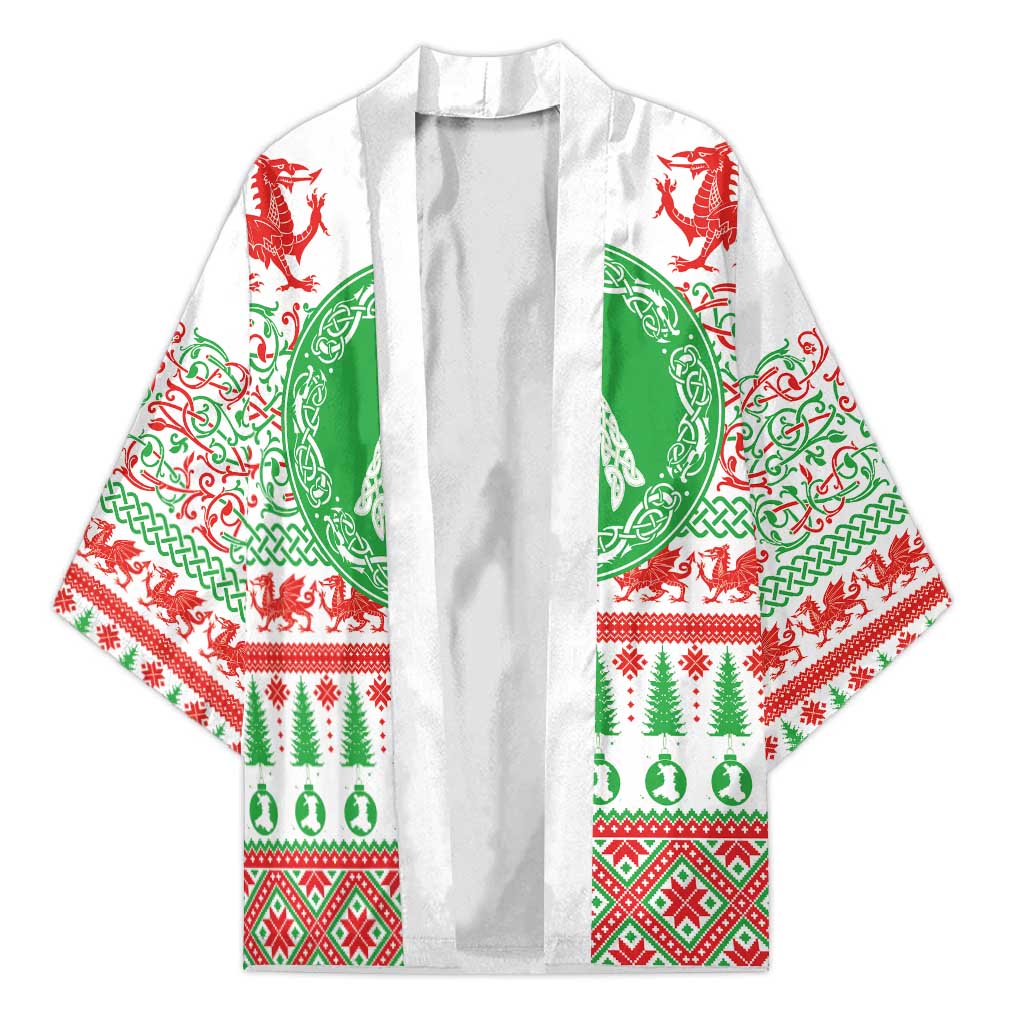 Welsh Christmas Kimono Awen and Celtics Culture with Xmas Elements - Wonder Print Shop