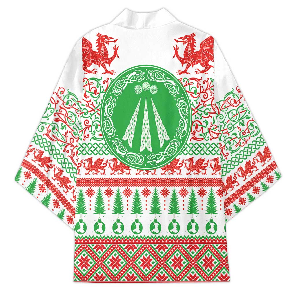 Welsh Christmas Kimono Awen and Celtics Culture with Xmas Elements - Wonder Print Shop