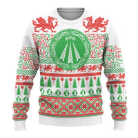 Welsh Christmas Ugly Christmas Sweater Awen and Celtics Culture with Xmas Elements - Wonder Print Shop