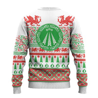 Welsh Christmas Ugly Christmas Sweater Awen and Celtics Culture with Xmas Elements - Wonder Print Shop
