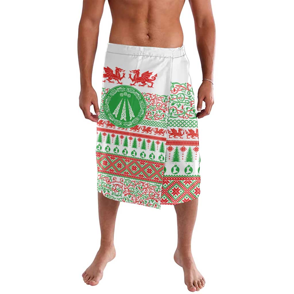 Welsh Christmas Lavalava Awen and Celtics Culture with Xmas Elements - Wonder Print Shop