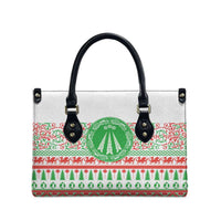 Welsh Christmas Leather Bag Awen and Celtics Culture with Xmas Elements - Wonder Print Shop