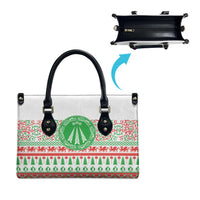 Welsh Christmas Leather Bag Awen and Celtics Culture with Xmas Elements - Wonder Print Shop