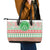 Welsh Christmas Leather Tote Bag Awen and Celtics Culture with Xmas Elements - Wonder Print Shop