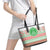 Welsh Christmas Leather Tote Bag Awen and Celtics Culture with Xmas Elements - Wonder Print Shop