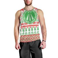 Welsh Christmas Men Tank Top Awen and Celtics Culture with Xmas Elements - Wonder Print Shop