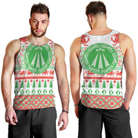 Welsh Christmas Men Tank Top Awen and Celtics Culture with Xmas Elements - Wonder Print Shop