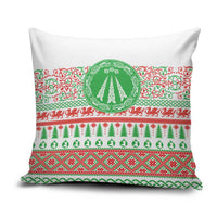 Welsh Christmas Pillow Cover Awen and Celtics Culture with Xmas Elements - Wonder Print Shop