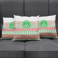 Welsh Christmas Pillow Cover Awen and Celtics Culture with Xmas Elements - Wonder Print Shop