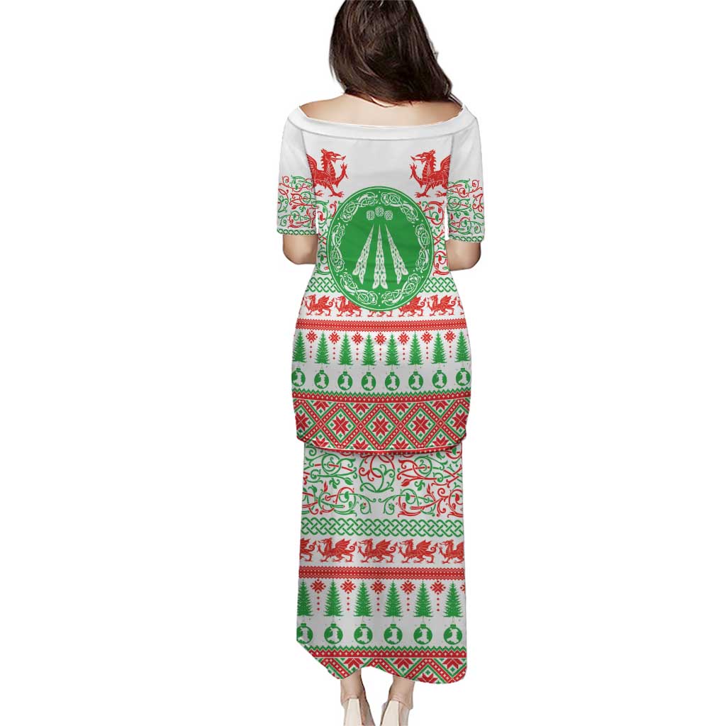 Welsh Christmas Puletasi Awen and Celtics Culture with Xmas Elements - Wonder Print Shop