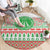 Welsh Christmas Round Carpet Awen and Celtics Culture with Xmas Elements - Wonder Print Shop
