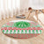 Welsh Christmas Round Carpet Awen and Celtics Culture with Xmas Elements - Wonder Print Shop