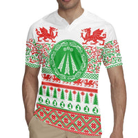 Welsh Christmas Rugby Jersey Awen and Celtics Culture with Xmas Elements - Wonder Print Shop