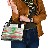Welsh Christmas Shoulder Handbag Awen and Celtics Culture with Xmas Elements - Wonder Print Shop
