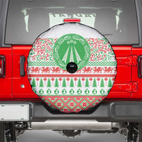 Welsh Christmas Spare Tire Cover Awen and Celtics Culture with Xmas Elements - Wonder Print Shop