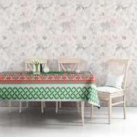 Welsh Christmas Tablecloth Awen and Celtics Culture with Xmas Elements - Wonder Print Shop