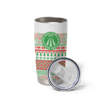 Welsh Christmas Tumbler Cup Awen and Celtics Culture with Xmas Elements - Wonder Print Shop