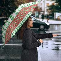 Welsh Christmas Umbrella Awen and Celtics Culture with Xmas Elements - Wonder Print Shop