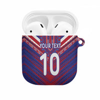 Custom Haiti National Football AirPods Case Dashiki Sporty Style - Wonder Print Shop