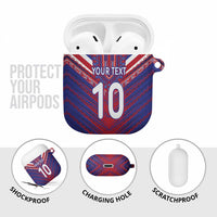 Custom Haiti National Football AirPods Case Dashiki Sporty Style - Wonder Print Shop