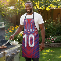 Custom Haiti National Football Apron Dashiki Sporty Style - Wonder Print Shop