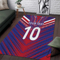 Custom Haiti National Football Area Rug Dashiki Sporty Style - Wonder Print Shop