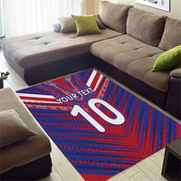 Custom Haiti National Football Area Rug Dashiki Sporty Style - Wonder Print Shop