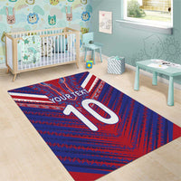 Custom Haiti National Football Area Rug Dashiki Sporty Style - Wonder Print Shop