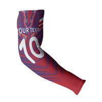 Custom Haiti National Football Arm Sleeves Dashiki Sporty Style - Wonder Print Shop